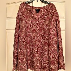 Lane Bryant 100% Silk Blouse Size 18/20